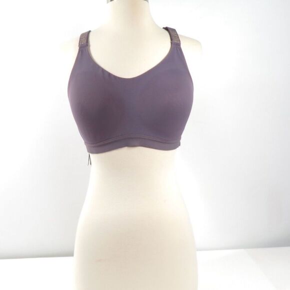 Victoria’s Secret Victoria Sports Bra Pull Over Smooth Purple 36C - Picture 1 of 3